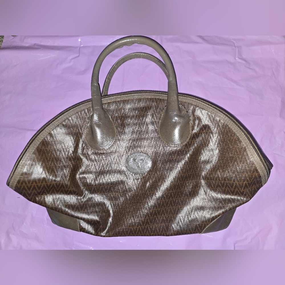VINTAGE VALENTINO HUGE SATCHEL TOTE BAG PURSE